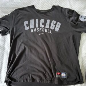 Nike Gray Short Sleeve Tee Chicago Baseball